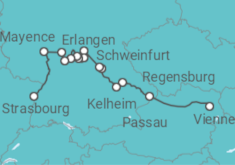 Itinéraire -  Reliez le Danube au Rhin et suivez la route romantique en croisière (formule port/port) - CroisiEurope