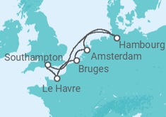 Itinéraire -  Allemagne, Hollande, Belgique, France - Boissons incluses - MSC Croisières