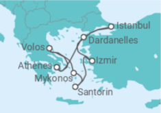 Itinéraire -  Turquie, Grèce - Costa Croisières