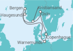 Itinéraire -  Norvège, Danemark - Boissons incluses - MSC Croisières
