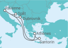 Itinéraire -  Croatie, Grèce - Royal Caribbean