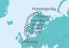 Itinéraire -  Norvège - Vols inclus - MSC Croisières