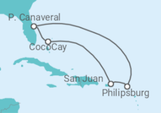 Itinéraire -  Iles Vierges Américaines, Saint Martin - Royal Caribbean