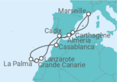 Itinéraire -  Couleurs des Canaries - CFC Compagnie Française de Croisières