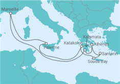 Itinéraire -  Odyssée Hellénique - CFC Compagnie Française de Croisières