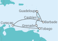 Itinéraire -  Evasion Tropicale - CFC Compagnie Française de Croisières