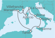 Itinéraire -  Héritage des Empires - CFC Compagnie Française de Croisières