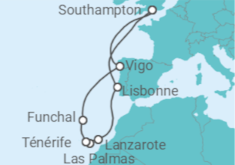 Itinéraire -  Iles Canaries et Madère - MSC Croisières
