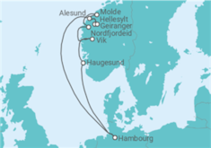 Itinéraire -  Norvège - Boissons incluses - Costa Croisières