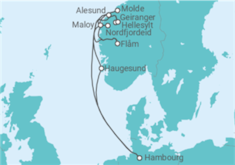 Itinéraire -  Norvège - Costa Croisières