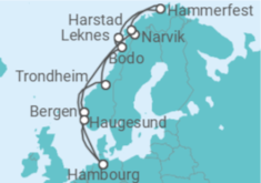 Itinéraire -  Norvège - Costa Croisières