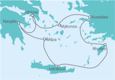 Itinéraire -  Grèce, Turquie - Silversea