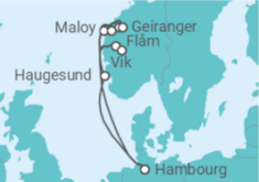 Itinéraire -  Norvège - Costa Croisières