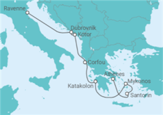 Itinéraire -  Croatie, Monténégro, Grèce - Norwegian Cruise Line