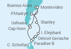 Itinéraire -  Argentine, Uruguay - Celebrity Cruises
