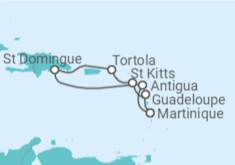 Itinéraire -  Horizons Tropicaux - Boissons incluses - Costa Croisières