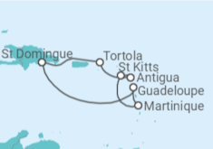 Itinéraire -  Horizons Tropicaux - Boissons incluses - Costa Croisières