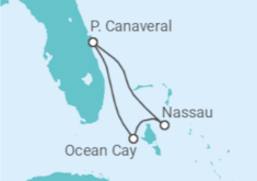 Itinéraire -  Bahamas - MSC Croisières