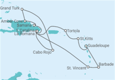 Itinéraire -  Bahamas, République Dominicaine, Saint Vincent et les Grenadines, Barbade, Gu... - Boissons incluses - Costa Croisières