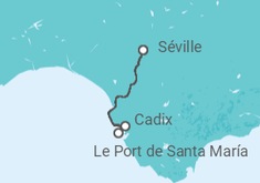 Itinéraire -  Lâme de Noël en Andalousie : croisière au coeur de la Nativité, au rythme des traditions de Noël esp - Vols inclus - CroisiEurope