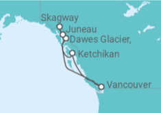 Itinéraire -  Alaska - Disney Cruise Line
