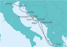 Itinéraire -  Croatie - Ponant