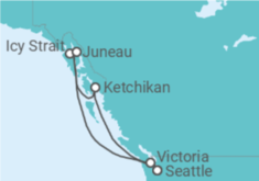 Itinéraire -  Alaska - Boissons incluses - MSC Croisières
