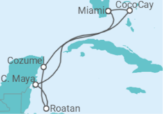 Itinéraire -  Honduras, Mexique - Royal Caribbean