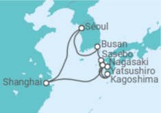 Itinéraire -  Corée Du Sud, Japon, Chine - Costa Croisières