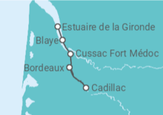 Itinéraire -  Croisière au cœur de Bordeaux et sa région : itinéraire découverte - CroisiEurope