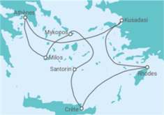 Itinéraire -  Grecia - Celestyal Cruises