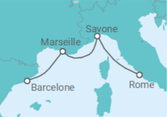 Itinéraire -  Italie, France - Boissons incluses - Costa Croisières