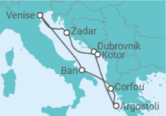 Itinéraire -  Italie, Grèce, Croatie, Monténégro - Costa Croisières