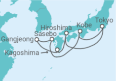 Itinéraire -  Japon - MSC Croisières