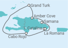 Itinéraire -  République Dominicaine, Bahamas - Costa Croisières