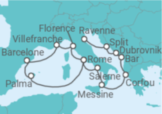 Itinéraire -  De Rome (Civitavecchia) à Ravenne (Italie) - Norwegian Cruise Line