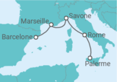 Itinéraire -  Italie, France - Costa Croisières