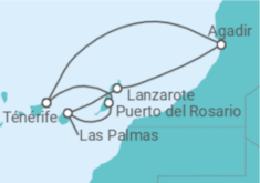 Itinéraire -  Iles Canaries et Madère - Boissons incluses - Costa Croisières