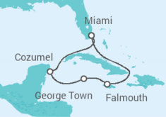 Itinéraire -  Jamaique, Iles Caiman, Mexique - Royal Caribbean
