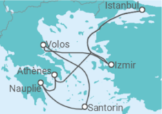 Itinéraire -  Turquie, Grèce - Costa Croisières