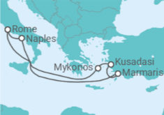 Itinéraire -  Grèce, Turquie, Italie - Boissons incluses - vols inclus - MSC Croisières