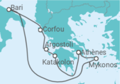 Itinéraire -  Grèce - Boissons incluses - vols inclus - MSC Croisières