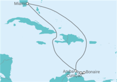 Itinéraire -  Aruba, Bonaire, Saint-Eustache et Saba - Carnival
