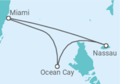 Itinéraire -  Bahamas, États-Unis - MSC Croisières