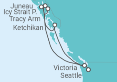 Itinéraire -  Alaska - Boissons incluses - MSC Croisières