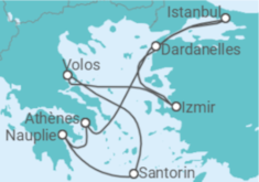 Itinéraire -  Turquie, Grèce - Costa Croisières