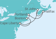 Itinéraire -  États-Unis, Canada - Royal Caribbean