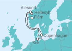 Itinéraire -  Danemark, Norvège - vols inclus - MSC Croisières