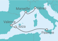 Itinéraire -  Espagne, France - MSC Croisières