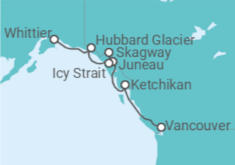 Itinéraire -  Alaska - Norwegian Cruise Line